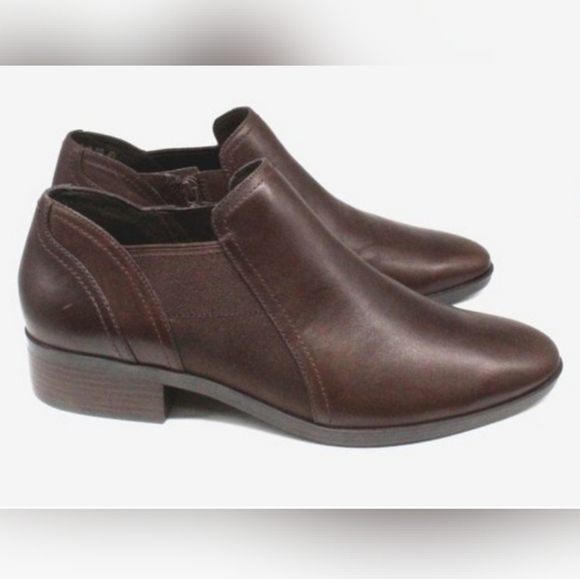 NATURALIZER Royal brown leather bootie sz 8 wide - Picture 7 of 15